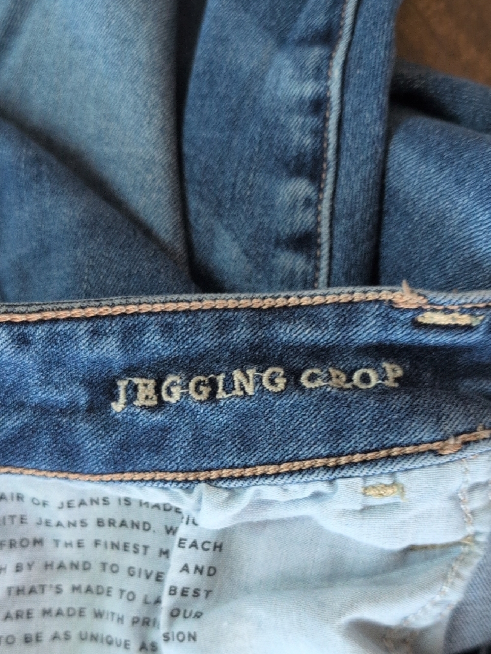 American Eagle Distressed Next Level Stretch Jegging Crop Jeans 20 Short W273 - Picture 8 of 9